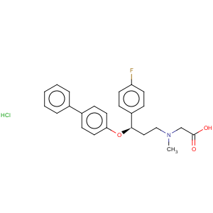 CAS No:200006-08-2 {[(R)-3-(Biphenyl-4-yloxy)-3-(4-fluoro-phenyl)-propyl]-methyl-amino}-acetic acid hydrochloride