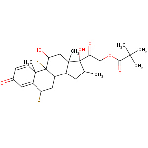 CAS No:2002-29-1 [2-[(6S,8S,9R,10S,11S,13S,14S,16R,17R)-6,9-difluoro-11,17-dihydroxy-10,<br />13,16-trimethyl-3-oxo-6,7,8,11,12,14,15,<br />16-octahydrocyclopenta[a]phenanthren-17-yl]-2-oxoethyl]<br />2,2-dimethylpropanoate