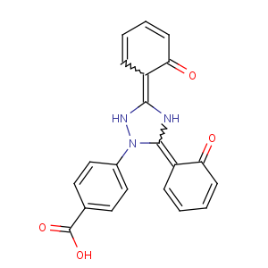 CAS No:201530-41-8 4-[(3Z,5E)-3,5-bis(6-oxocyclohexa-2,4-dien-1-ylidene)-1,2,<br />4-triazolidin-1-yl]benzoic acid