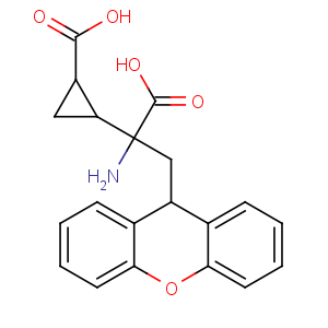CAS No:201943-63-7 (1S,<br />2S)-2-[(1S)-1-amino-1-carboxy-2-(9H-xanthen-9-yl)ethyl]cyclopropane-1-<br />carboxylic acid