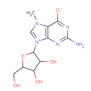 CAS No:20244-86-4 2-amino-9-[(2R,3R,4S,5R)-3,<br />4-dihydroxy-5-(hydroxymethyl)oxolan-2-yl]-7-methylpurin-9-ium-6-olate