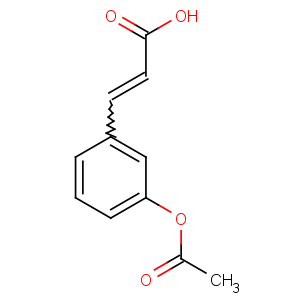 CAS No:20375-42-2 2-Propenoic acid,3-[3-(acetyloxy)phenyl]-