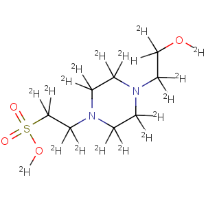 CAS No:203805-87-2 1-Piperazine-2,2,3,3,5,5,6,6-d8-ethane-a,a,b,b-d4-sulfonicacid-d, 4-[2-(hydroxy-d)ethyl-1,1,2,2-d4]- (9CI)