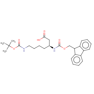 CAS No:203854-47-1 Heptanoicacid,7-[[(1,1-dimethylethoxy)carbonyl]amino]-3-[[(9H-fluoren-9-ylmethoxy)carbonyl]amino]-,(3S)-