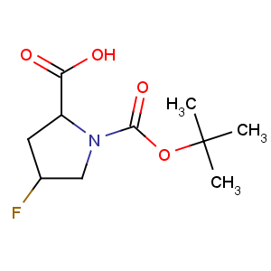 CAS No:203866-13-1 (2S,<br />4S)-4-fluoro-1-[(2-methylpropan-2-yl)oxycarbonyl]pyrrolidine-2-<br />carboxylic acid