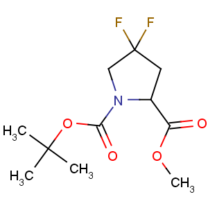 CAS No:203866-17-5 1-O-tert-butyl 2-O-methyl (2S)-4,4-difluoropyrrolidine-1,2-dicarboxylate