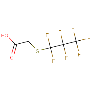 CAS No:204057-69-2 Acetic acid,2-[(1,1,2,2,3,3,3-heptafluoropropyl)thio]-