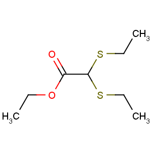 CAS No:20461-95-4 Acetic acid,2,2-bis(ethylthio)-, ethyl ester