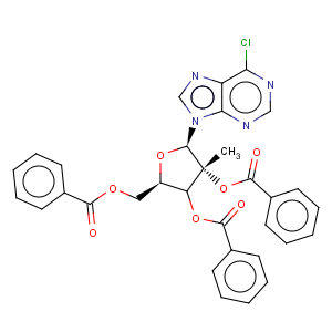 CAS No:205171-04-6 6-Chloro-9-(2,3,5-tri-O-benzoyl-2-C-methyl-beta-D-ribofuranosyl)-9H-purine