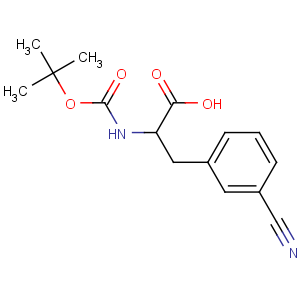 CAS No:205445-56-3 (2R)-3-(3-cyanophenyl)-2-[(2-methylpropan-2-yl)oxycarbonylamino]<br />propanoic acid