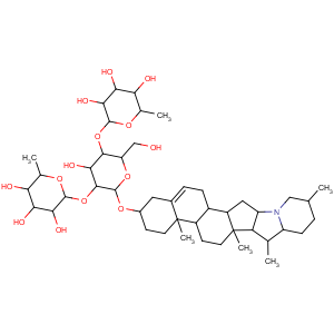 CAS No:20562-03-2 b-D-Glucopyranoside, (3b)-solanid-5-en-3-yl O-6-deoxy-a-L-mannopyranosyl-(1®