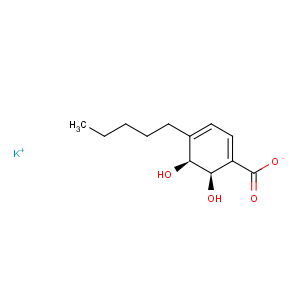CAS No:205639-93-6 1,3-Cyclohexadiene-1-carboxylicacid, 5,6-dihydroxy-4-pentyl-, potassium salt (1:1), (5S,6R)-