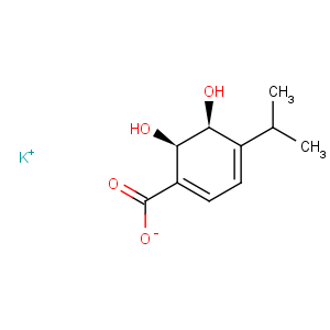 CAS No:205652-50-2 (2r,3s)-1-carboxy-4-isopropyl-2,3-dihydroxycyclohexa-4,6-diene potassium salt