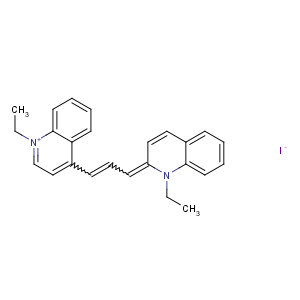 CAS No:20591-23-5 (2E)-1-ethyl-2-[3-(1-ethylquinolin-1-ium-4-yl)prop-2-enylidene]<br />quinoline