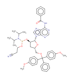 CAS No:207347-42-0 Adenosine,N-benzoyl-5'-O-[bis(4-methoxyphenyl)phenylmethyl]-3'-deoxy-, 2'-[2-cyanoethylbis(1-methylethyl)phosphoramidite] (9CI)