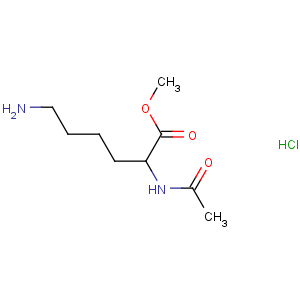 CAS No:20911-93-7 L-Lysine, N2-acetyl-,methyl ester, hydrochloride (1:1)