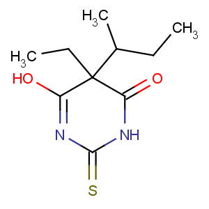 CAS No:2095-57-0 4,6(1H,5H)-Pyrimidinedione,5-ethyldihydro-5-(1-methylpropyl)-2-thioxo-