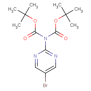 CAS No:209959-33-1 tert-butyl<br />N-(5-bromopyrimidin-2-yl)-N-[(2-methylpropan-2-yl)oxycarbonyl]carbamate