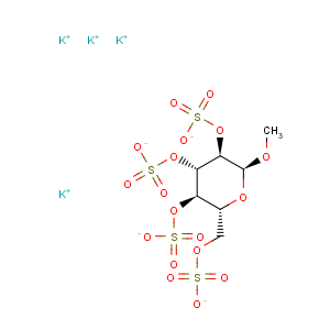 CAS No:210357-34-9 a-D-Glucopyranoside, methyl,tetrakis(hydrogen sulfate), potassium salt (9CI)