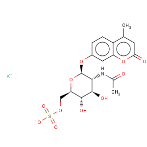 CAS No:210357-38-3 2H-1-Benzopyran-2-one,7-[[2-(acetylamino)-2-deoxy-6-O-sulfo-b-D-glucopyranosyl]oxy]-4-methyl-, monopotassium salt(9CI)