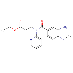 CAS No:212322-56-0 ethyl 3-[[3-amino-4-(methylamino)benzoyl]-pyridin-2-ylamino]propanoate