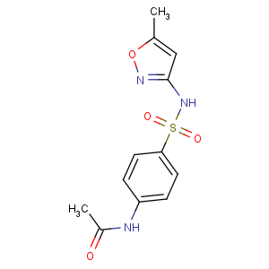 CAS No:21312-10-7 N-[4-[(5-methyl-1,2-oxazol-3-yl)sulfamoyl]phenyl]acetamide
