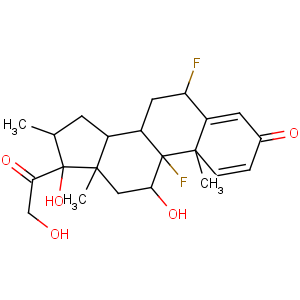 CAS No:2135-17-3 (6S,8S,9R,10S,11S,13S,14S,16R,17R)-6,9-difluoro-11,<br />17-dihydroxy-17-(2-hydroxyacetyl)-10,13,16-trimethyl-6,7,8,11,12,14,15,<br />16-octahydrocyclopenta[a]phenanthren-3-one