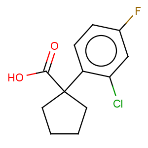CAS No:214263-01-1 Cyclopentanecarboxylic acid, 1-(2-chloro-4-fluorophenyl)-