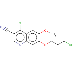CAS No:214470-68-5 4-chloro-7-(3-chloropropoxy)-6-methoxyquinoline-3-carbonitrile