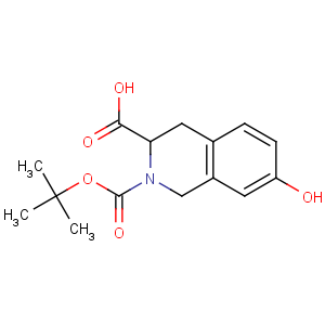 CAS No:214630-00-9 (3R)-7-hydroxy-2-[(2-methylpropan-2-yl)oxycarbonyl]-3,<br />4-dihydro-1H-isoquinoline-3-carboxylic acid