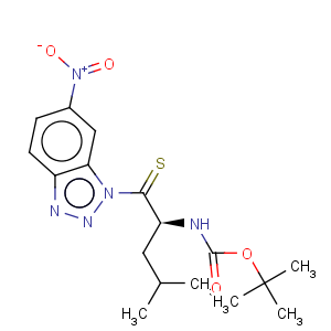 CAS No:214750-70-6 Carbamic acid,[(1S)-3-methyl-1-[(6-nitro-1H-benzotriazol-1-yl)thioxomethyl]butyl]-,1,1-dimethylethyl ester (9CI)