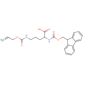 CAS No:214750-74-0 (2R)-2-(9H-fluoren-9-ylmethoxycarbonylamino)-5-(prop-2-<br />enoxycarbonylamino)pentanoic acid