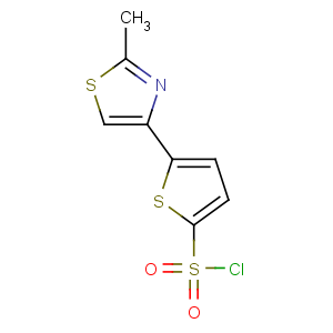 CAS No:215434-25-6 5-(2-methyl-1,3-thiazol-4-yl)thiophene-2-sulfonyl chloride