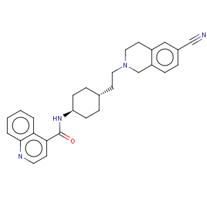 CAS No:215803-78-4 N-[4-[2-(6-cyano-3,4-dihydro-1H-isoquinolin-2-yl)ethyl]cyclohexyl]quinoline-4-carboxamide