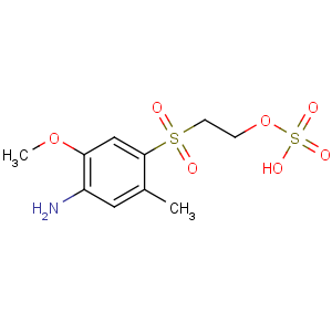 CAS No:21635-69-8 2-(4-amino-5-methoxy-2-methylphenyl)sulfonylethyl hydrogen sulfate