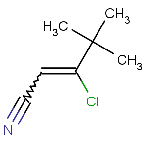 CAS No:216574-58-2 3-chloro-4,4-dimethylpent-2-enenitrile