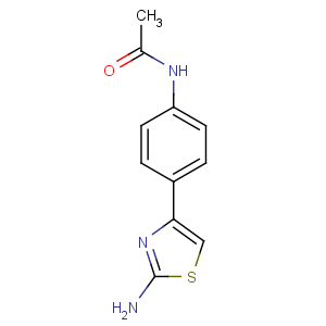 CAS No:21674-96-4 N-[4-(2-amino-1,3-thiazol-4-yl)phenyl]acetamide