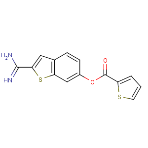 CAS No:217099-43-9 (2-carbamimidoyl-1-benzothiophen-6-yl) thiophene-2-carboxylate