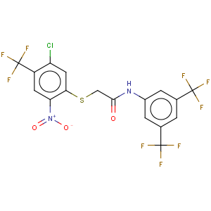 CAS No:217490-29-4 Acetamide,N-[3,5-bis(trifluoromethyl)phenyl]-2-[[5-chloro-2-nitro-4-(trifluoromethyl)phenyl]thio]-