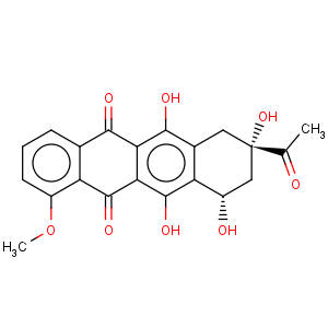 CAS No:21794-55-8 5,12-Naphthacenedione,8-acetyl-7,8,9,10-tetrahydro-6,8,10,11-tetrahydroxy-1-methoxy-, (8S,10S)-