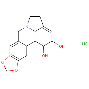 CAS No:2188-68-3 1H-[1,3]Dioxolo[4,5-j]pyrrolo[3,2,1-de]phenanthridine-1,2-diol,2,4,5,7,12b,12c-hexahydro-, hydrochloride (1:1), (1S,2S,12bS,12cS)-
