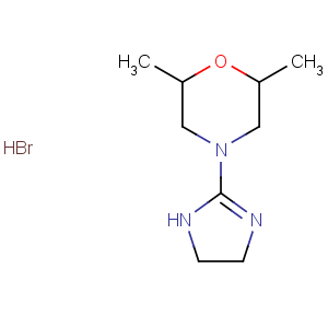 CAS No:218930-08-6 Morpholine,4-(4,5-dihydro-1H-imidazol-2-yl)-2,6-dimethyl-, hydrobromide (1:1)