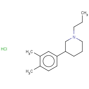 CAS No:219704-16-2 Piperidine,3-(3,4-dimethylphenyl)-1-propyl-, hydrochloride (1:1)