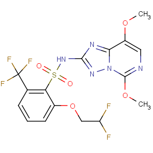 CAS No:219714-96-2 Benzenesulfonamide,2-(2,2-difluoroethoxy)-N-(5,8-dimethoxy[1,2,4]triazolo[1,5-c]pyrimidin-2-yl)-6-(trifluoromethyl)-