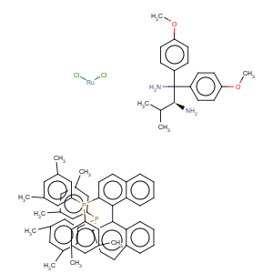 CAS No:220114-01-2 Ruthenium,[1,1'-(1S)-[1,1'-binaphthalene]-2,2'-diylbis[1,1-bis(3,5-dimethylphenyl)phosphine-kP]][(2S)-1,1-bis(4-methoxyphenyl)-3-methyl-1,2-butanediamine-kN1,kN2]dichloro-, (OC-6-14)-