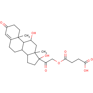 CAS No:2203-97-6 4-[2-[(8S,9S,10R,11S,13S,14S,17R)-11,17-dihydroxy-10,<br />13-dimethyl-3-oxo-2,6,7,8,9,11,12,14,15,<br />16-decahydro-1H-cyclopenta[a]phenanthren-17-yl]-2-oxoethoxy]-4-<br />oxobutanoic acid