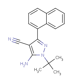 CAS No:221243-34-1 5-amino-1-tert-butyl-3-naphthalen-1-ylpyrazole-4-carbonitrile