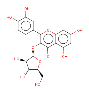 CAS No:22255-13-6 4H-1-Benzopyran-4-one,3-(a-L-arabinopyranosyloxy)-2-(3,4-dihydroxyphenyl)-5,7-dihydroxy-