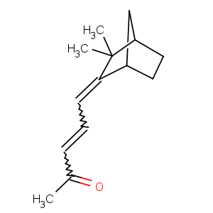 CAS No:2226-11-1 (E,5Z)-5-(3,3-dimethyl-2-bicyclo[2.2.1]heptanylidene)pent-3-en-2-one