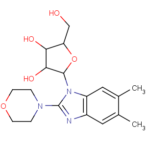 CAS No:22423-21-8 Benzimidazole,5,6-dimethyl-2-morpholino-1-b-D-ribofuranosyl- (8CI)